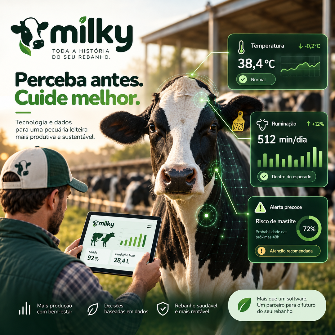 Acompanhamento inteligente da sanidade de uma vaca